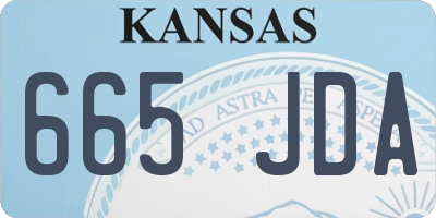 KS license plate 665JDA