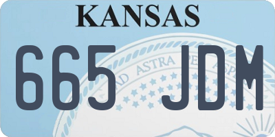 KS license plate 665JDM