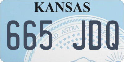 KS license plate 665JDQ