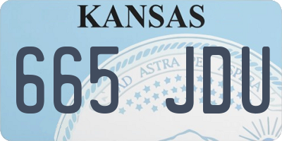 KS license plate 665JDU