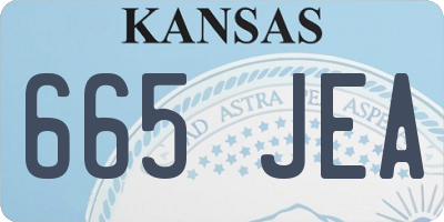 KS license plate 665JEA