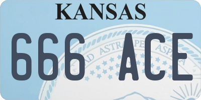 KS license plate 666ACE