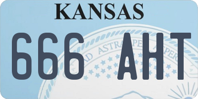 KS license plate 666AHT