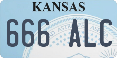 KS license plate 666ALC