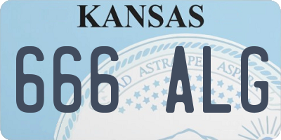 KS license plate 666ALG