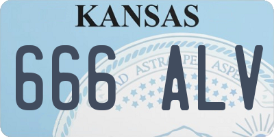 KS license plate 666ALV