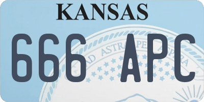 KS license plate 666APC