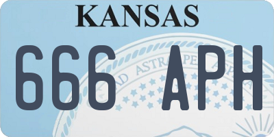 KS license plate 666APH