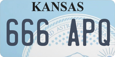 KS license plate 666APQ