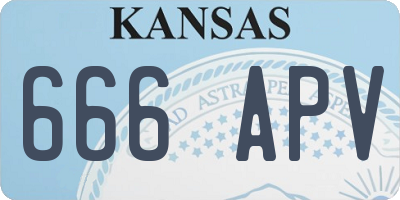 KS license plate 666APV