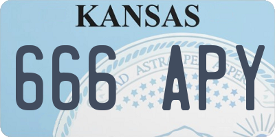 KS license plate 666APY