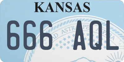 KS license plate 666AQL