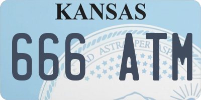 KS license plate 666ATM
