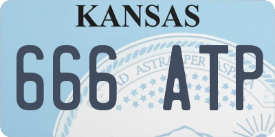 KS license plate 666ATP