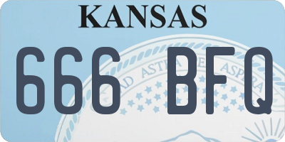 KS license plate 666BFQ