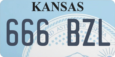 KS license plate 666BZL