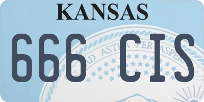 KS license plate 666CIS