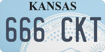 KS license plate 666CKT