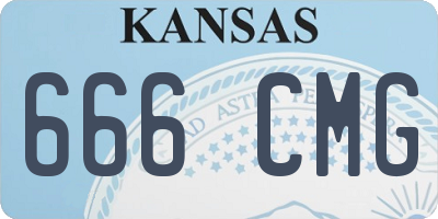 KS license plate 666CMG