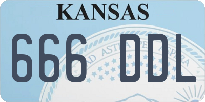 KS license plate 666DDL