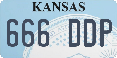 KS license plate 666DDP