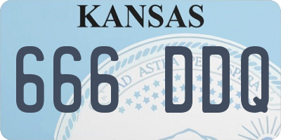 KS license plate 666DDQ