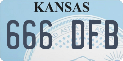 KS license plate 666DFB