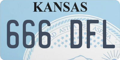 KS license plate 666DFL