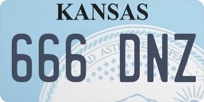 KS license plate 666DNZ