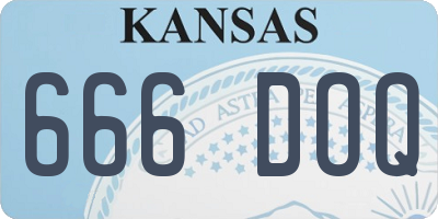 KS license plate 666DOQ