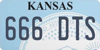 KS license plate 666DTS