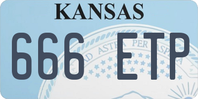 KS license plate 666ETP