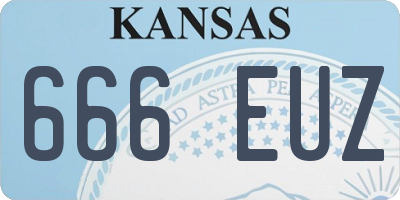 KS license plate 666EUZ