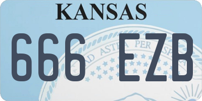 KS license plate 666EZB