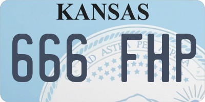 KS license plate 666FHP