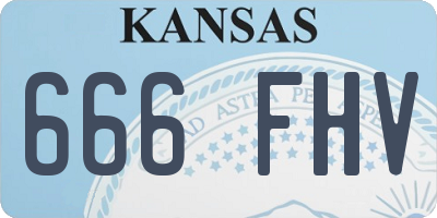 KS license plate 666FHV