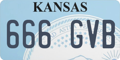 KS license plate 666GVB