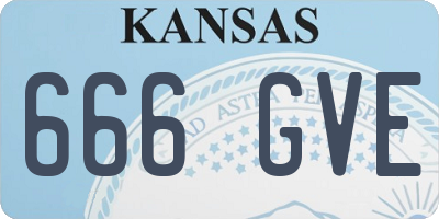 KS license plate 666GVE
