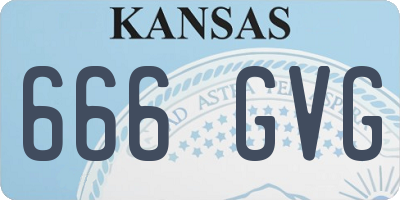 KS license plate 666GVG