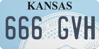 KS license plate 666GVH