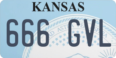 KS license plate 666GVL
