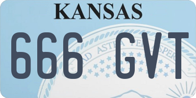 KS license plate 666GVT
