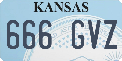 KS license plate 666GVZ