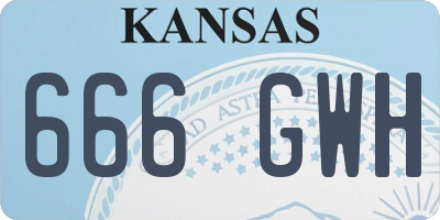 KS license plate 666GWH
