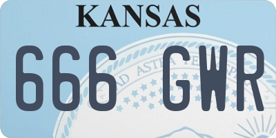KS license plate 666GWR