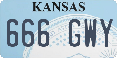 KS license plate 666GWY