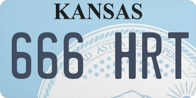 KS license plate 666HRT