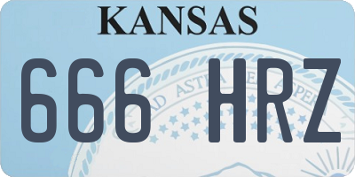 KS license plate 666HRZ