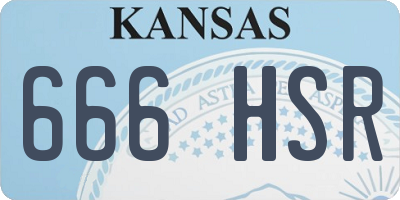 KS license plate 666HSR