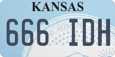 KS license plate 666IDH